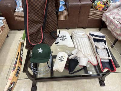 hard ball cricket kit for sale for contact 03344723227