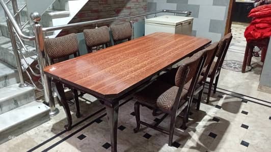Dining table with 6 chairs