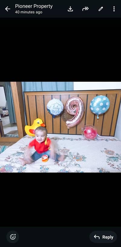 bed and dressing. urgent sale for bew bed. only 1.5 years used.