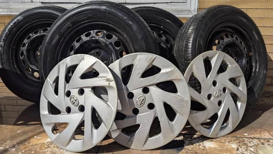 Yokohama Ecos ES31 with Genuine Toyota Aqua Steel Rims