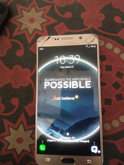 sumsung note 5 4/32 all OK panel crak hea 100 percent working