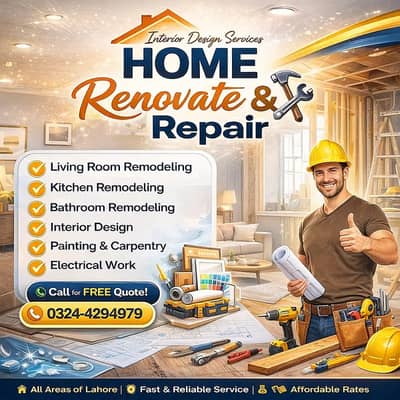 Exterior Interior Design | Home Renovation | 3D Layouts | Construction