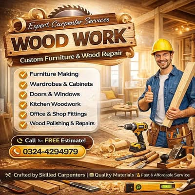 Wood Works, Carpenters - Furniture Repairs & Poshish, Furniture Polish