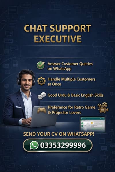 Chat Support Executive Required