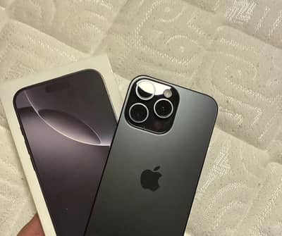 Apple Iphone 16 promax, 256 GB, Non PTA, 0 cycle, Black, with box