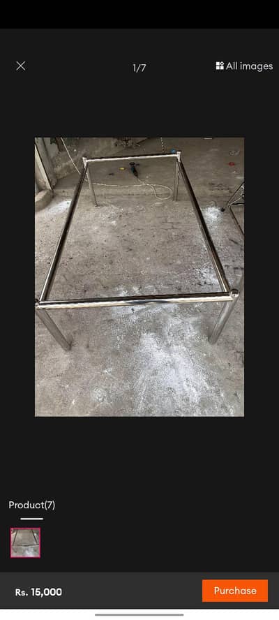 stainless steel charpai simple design High quality stainless steel