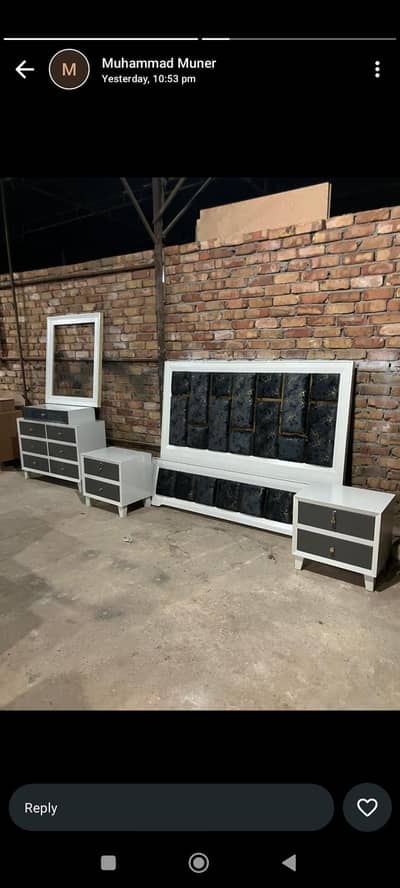 BED with dressing and sidetables