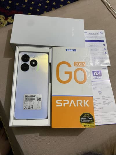 Tecno spark go 2024 2+2/64GB 10/10 lush condition with Box PTA officel