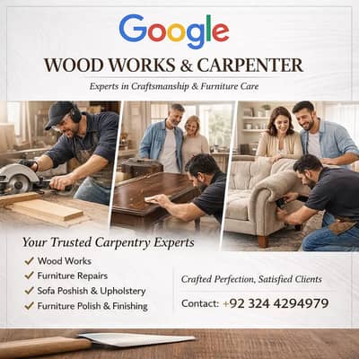 Carpenters Services, Wood Work & Furniture Repairs, Furniture Polish