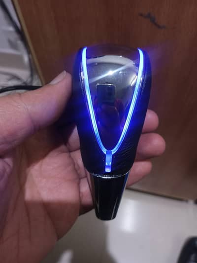 Universal Touch Activated LED Light Car Gear Shift Knob Leather Shift