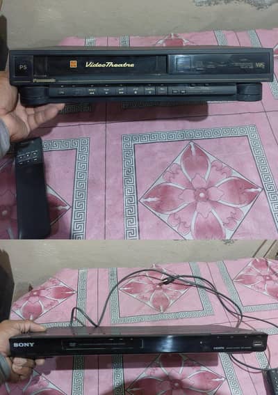 sony dvd Panasonic vcr 4 corton dvds n cassette