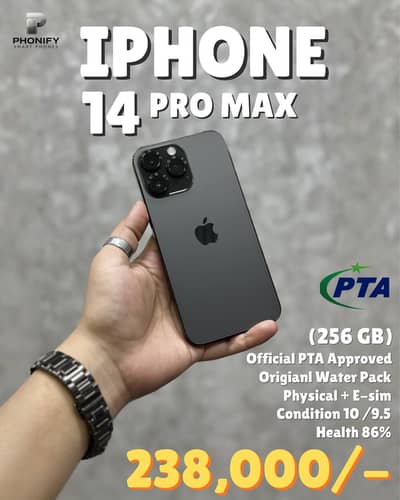 iPhone 14 Pro Max 256gb PTA Approved