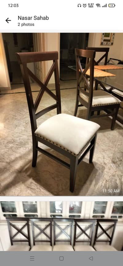 6 chair with out table