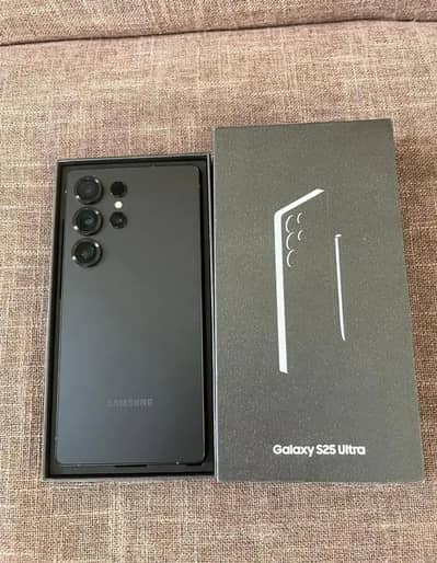 Samsung Mobile S25 Ultra with box 12gb 512  pta approved urgent sale