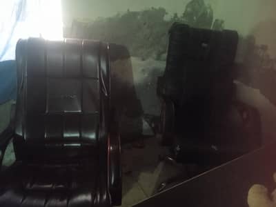 2 office chairs. office table and 2 sofa for sale