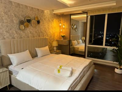 1 Bedroom VIP Full furnish flat per day available in Bahria town Lahore 0300 4561276