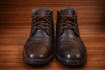 brown leather shoes
