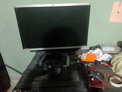 LCD 24inch LCD Keyboard, Gaming Mouse, Gaming Headphone