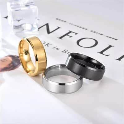 adjustable unisex Titanium rings 3 pisces