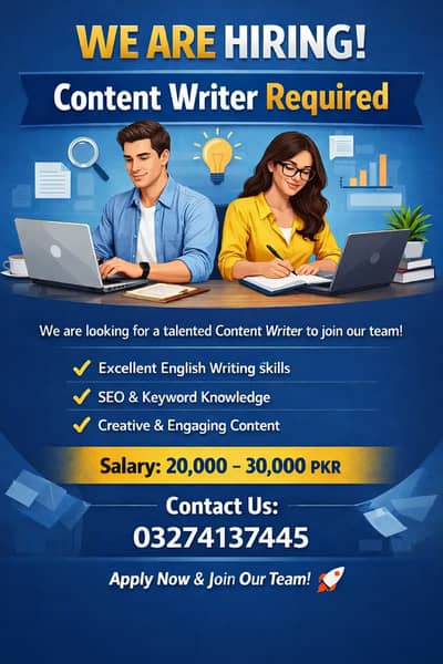 Content Writer Required | Content Writer Jobs | Urgent Hiring | Jobs
