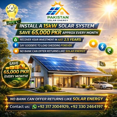 15kW Solar System Installation | Save 65,000 PKR Monthly | Fast ROI