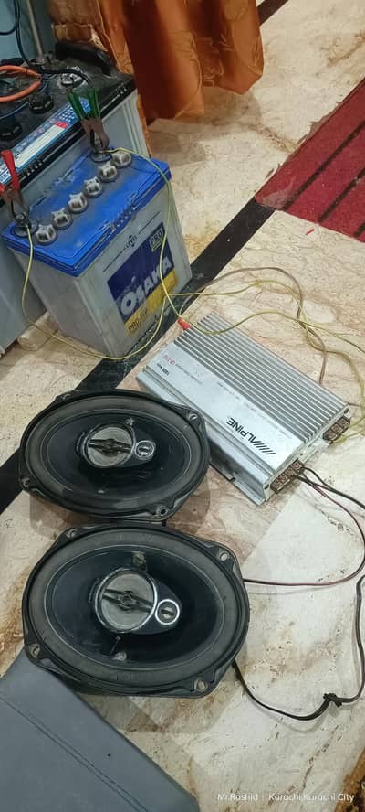 amplifair withe speeker in warking