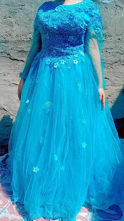 sky blue princess dress