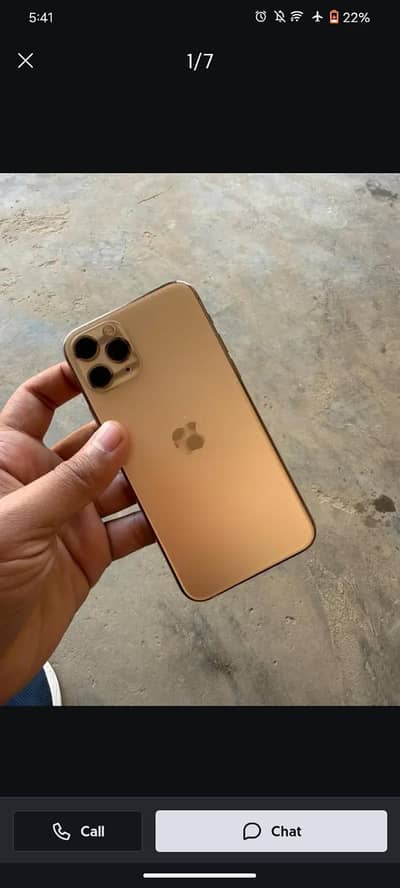 I Phone 11 Pro Golden colour 256 Gb  10/9 condition just panel change
