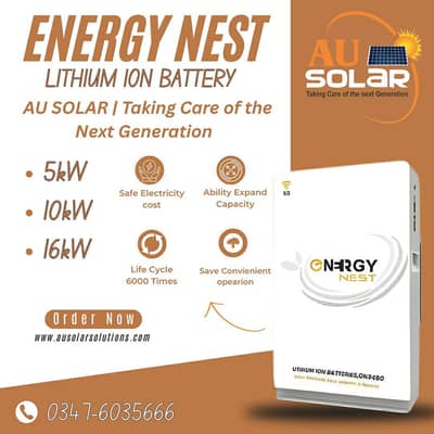 Energynest 5.12kwh lithium ion batteries