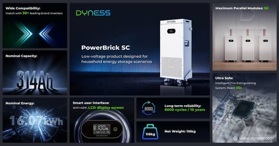 Dyness 16kwh Lithium ion battery