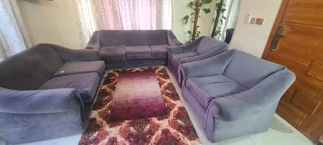 7 seater sofa set solid sheesham wood frame