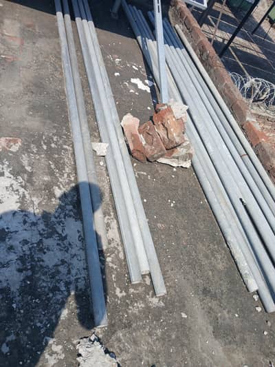 16 pcs Galvanized heavy pipes each of 10 feet length and 2 inches dia