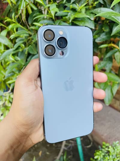 iphone 13 pro max 256gb non pta jv 10/10 condition sierra blue