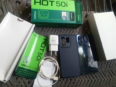 Infinix hot 50i official pta 6-128 all ok 10/10 full box