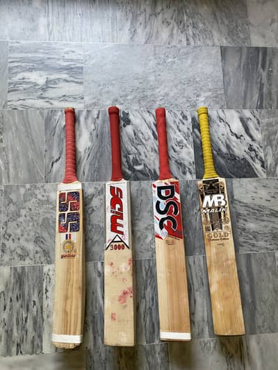 MIDS, DSC, SS, MB,Cricket bats selected & used by professional player