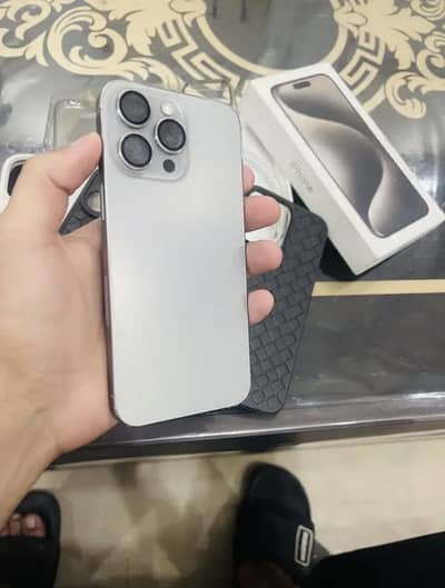 IPhone 15 Pro Max Natural Titanium 256 Gb Non PTA Jv With Box