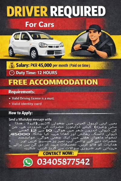 Need Drivers - Drivers Required