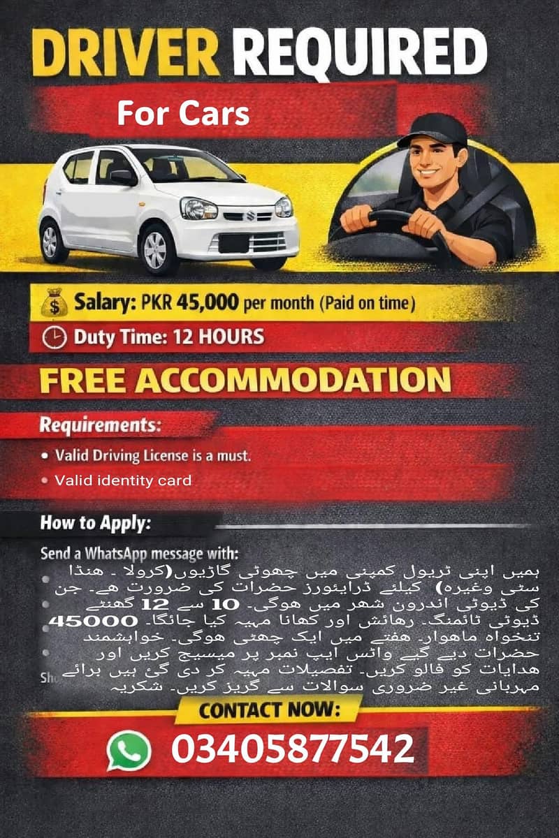 Need Drivers - Drivers Required 0