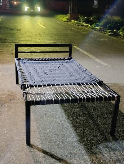 Iron Bed excellent for Summer. Knitted with Suti Waan.