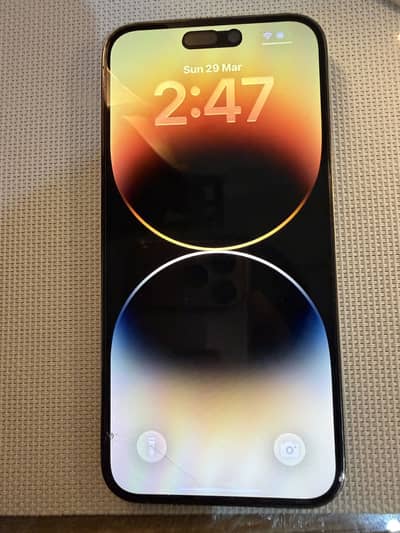 iPhone 14 pro max 256 gb esim pta approved golden colour