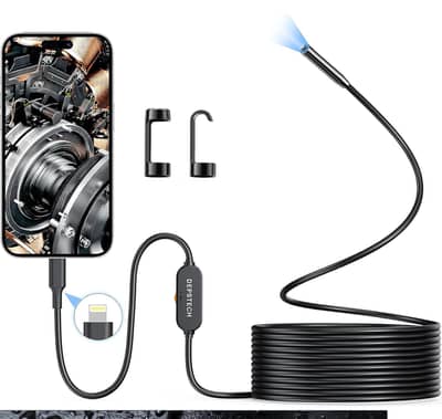 Depstech Endoscope Camera, HD Borescope Inspection Camera with Light,