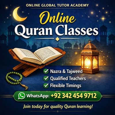 Global tutor academy we've many qualified teachers