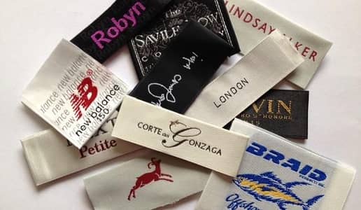 woven labels hang tags
