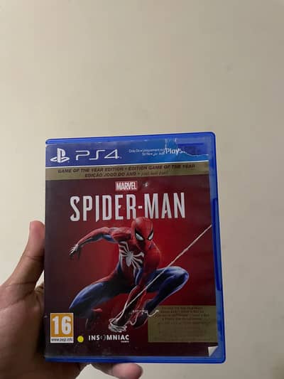Marvel Spiderman 2018 Game of the year edition ps4 cd game disk