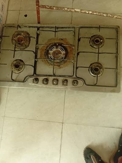 a kitchen stove used