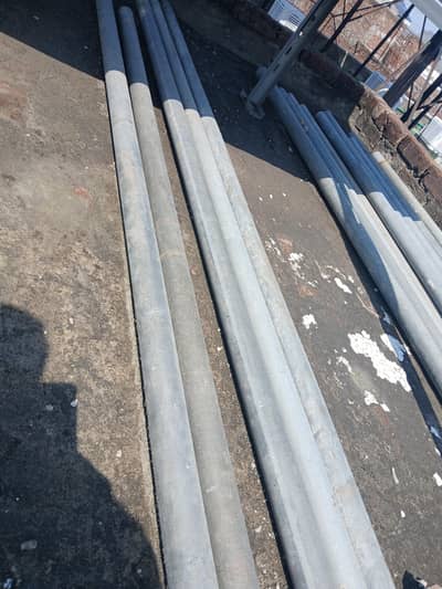 16 pcs Galvanized heavy pipes each of 10 feet length and 2 inches dia