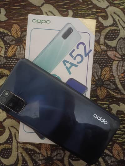 oppo a52 condition 10 by 8 with box 4 128
