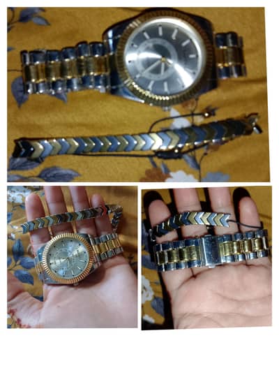 Men watch and braslet rolax