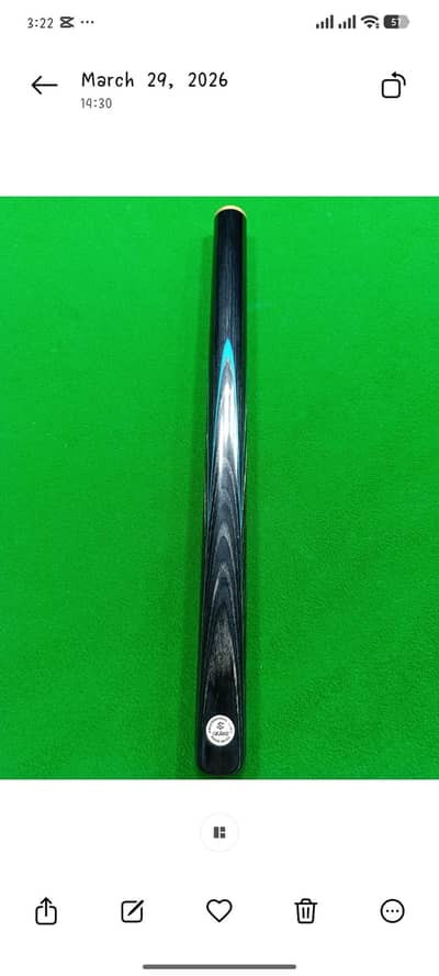 Grand totally hand made 3 piece professional cue