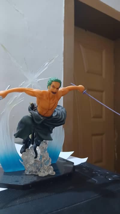 Roronoa Zoro action figure from the One Piece anime series.